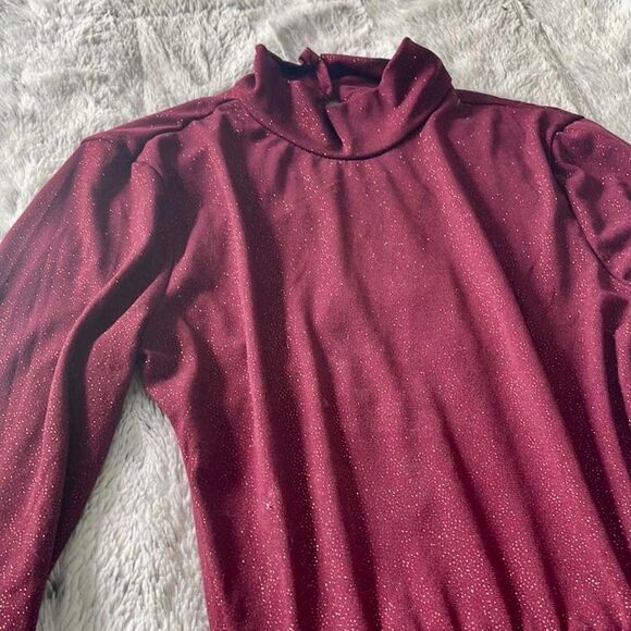 Lucy-in-the-sky Women's Burgundy and Red Dress - Picture 6 of 7